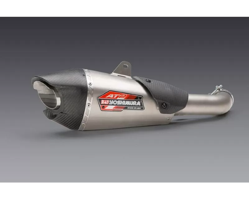 Yoshimura AT2 Stainless Slip-On Exhaust w/ Stainless Muffler KTM 390 Adventure 2020 - 16370BP520
