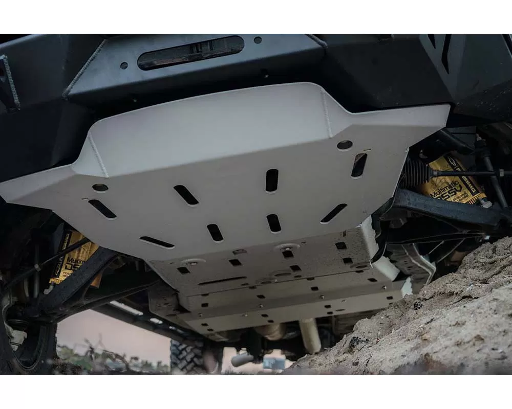CBI Offroad Bare Aluminum Front Overland Skid Plates Chevrolet Colorado ZR2 | Z71 Gas 2015-2021 - 300-000-018-021