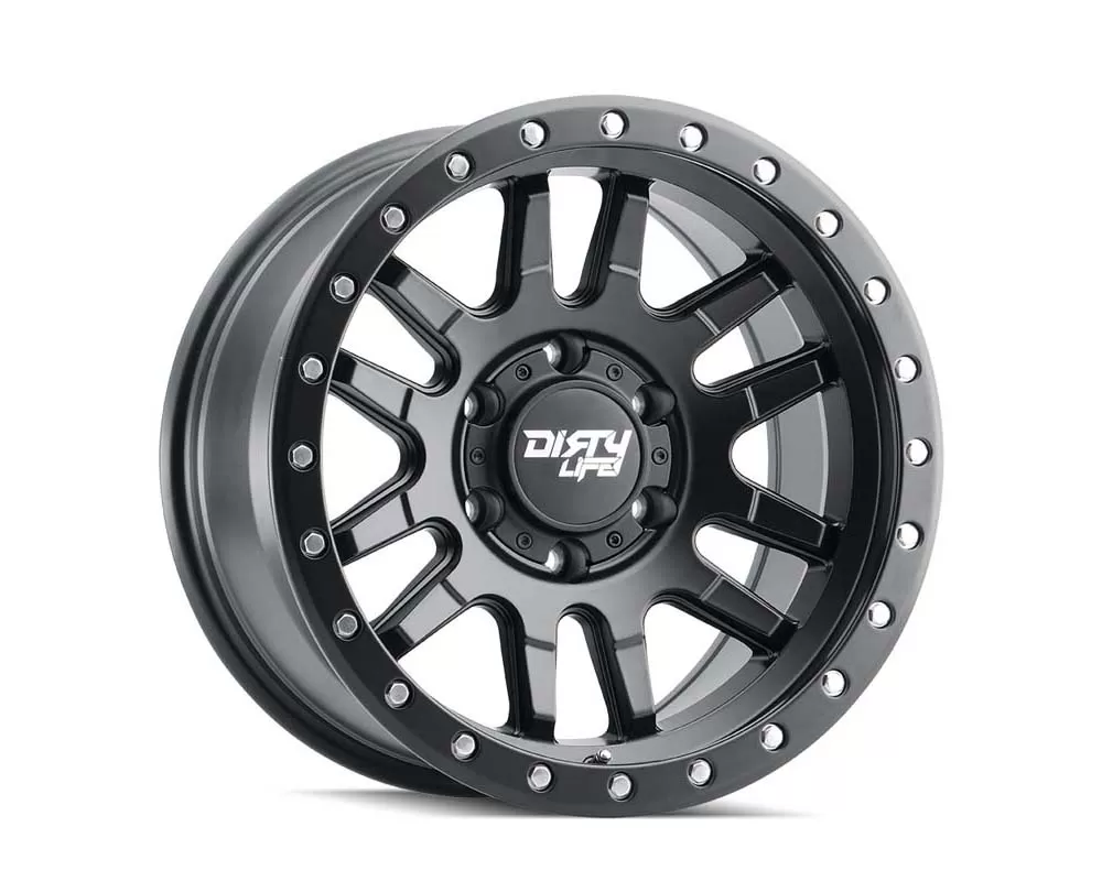 Dirty Life Canyon Pro Wheel 17x9 6x135 0mm Matte Black/Matte Black Lip - 9309-7936MB0