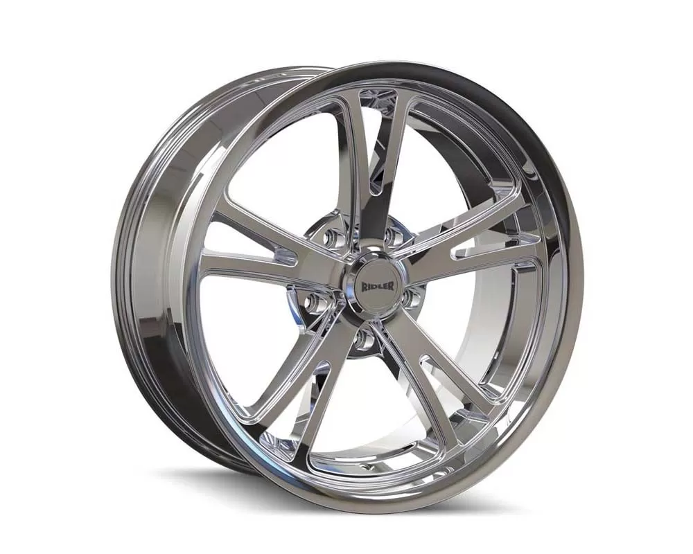 Ridler Wheels Aluminum 606 17x8 Chrome 5x120.65 Bolt Pattern - 606-7861C