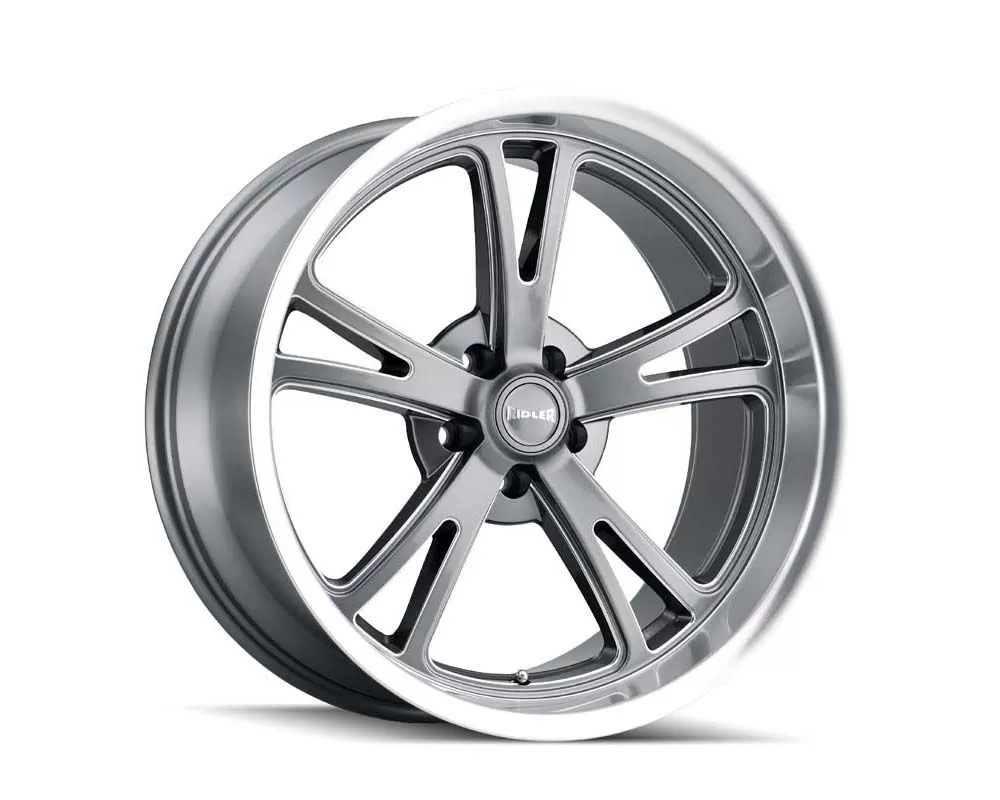 Ridler Wheels Aluminum 606 20x8.5 Grey Milled Spokes-Diamond Lip 5x127 Bolt Pattern - 606-2873G