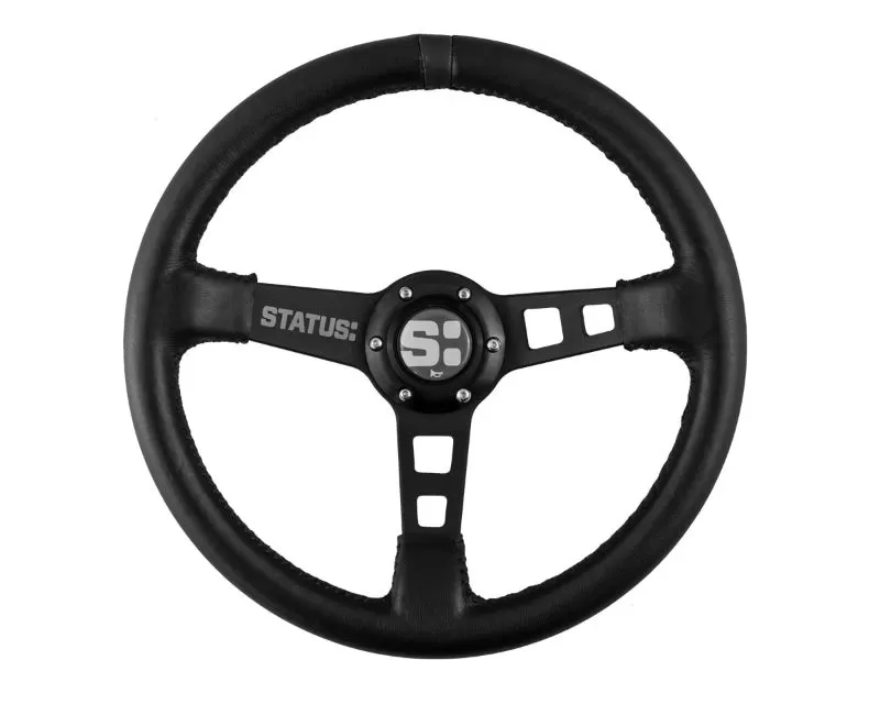 Status Racing Black Leather Deep Dish Wheel - SRG110