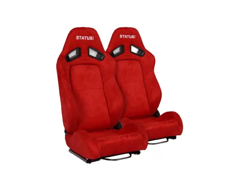 Status Racing RTX Reclining Seat Red Pair - SRS1052-R
