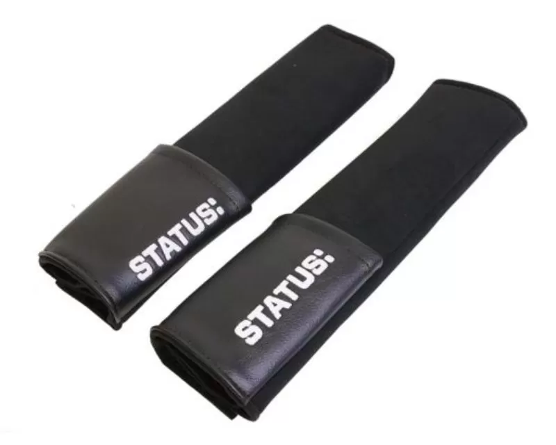 Status Racing Black Trim Seatbelt Pad w/ Pocket - SRSA61-Black