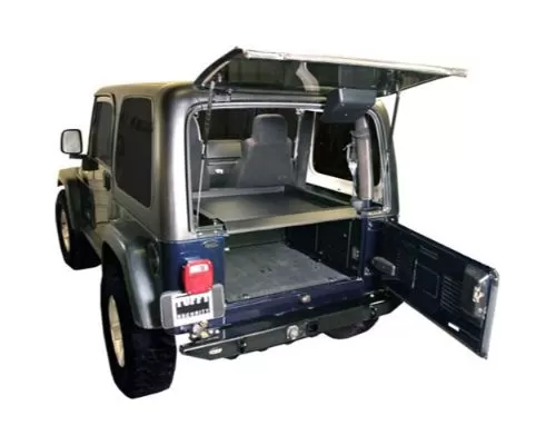 Tuffy Security Black Deluxe Cargo Enclosure Jeep Wrangler 1987-2006 - 240-01