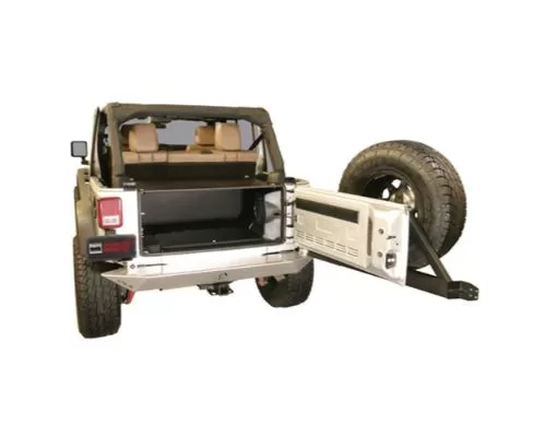Tuffy Security Black Premium Cargo Enclosure Jeep Wrangler JK 4-Door 2011-2018 - 299-01