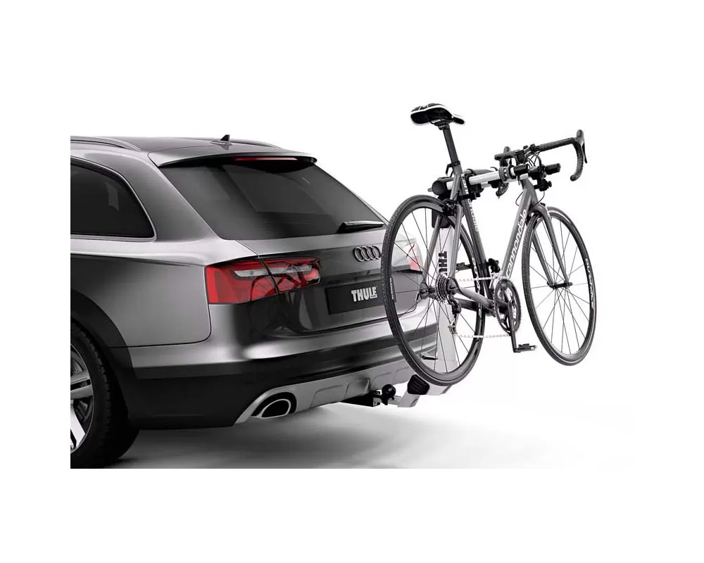 Thule Helium Pro 2 - Hanging Hitch Bike Rack w/HitchSwitch Tilt-Down (Up to 2 Bikes) - Silver - 9042PRO