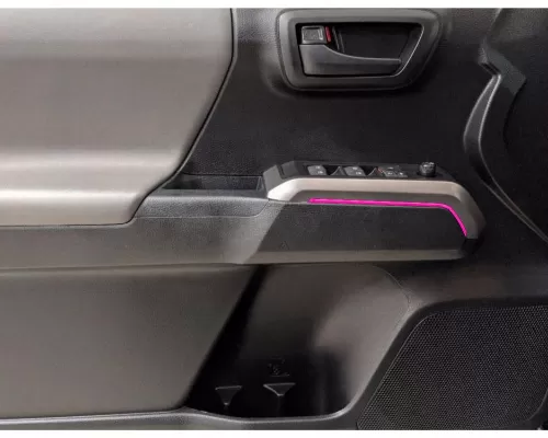 Tufskinz Front Door Switch Side Panel Inserts Hot Pink Toyota Tacoma 2016-2021 - TAC080-HPK-G