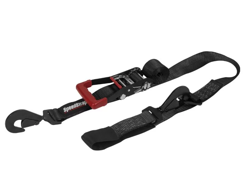 2" x 10' Ratchet Tie Down w/ Twisted Snap Hooks & Axle Strap Combo Black - 27011