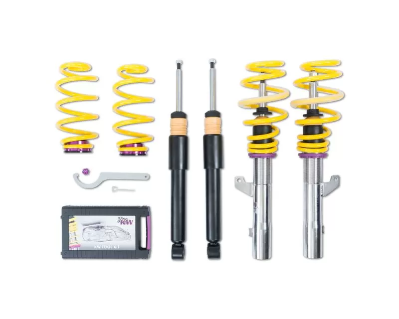 KW Suspension V1 Coilover Kit Audi A3 8P FWD All Engines w/o EDC | Volkswagen Golf R32 | Golf R | Jetta 2005-2014 - 10210040