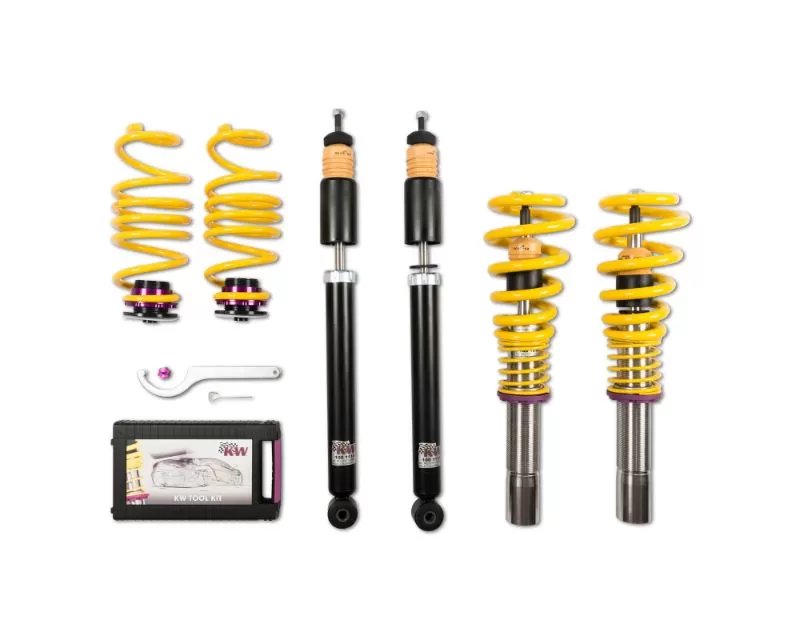 KW Suspension V1 Coilover Kit Audi A4 | S4 8K | A5 | RS B8 w/o EDC Sedan FWD | Quattro All Engines 2008-2017 - 10210075