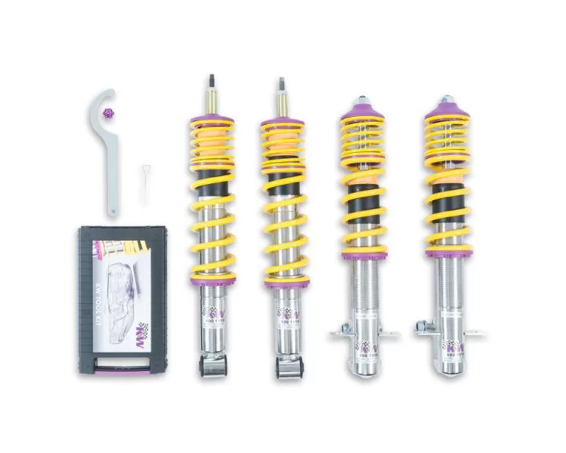 KW Suspension V1 Coilover Kit Volkswagen Golf I | Rabbit | Jetta I | Scirocco I|II | all engines | Excludes Caddy | Jetta I 155 Convertible 1975-1993 - 10280001