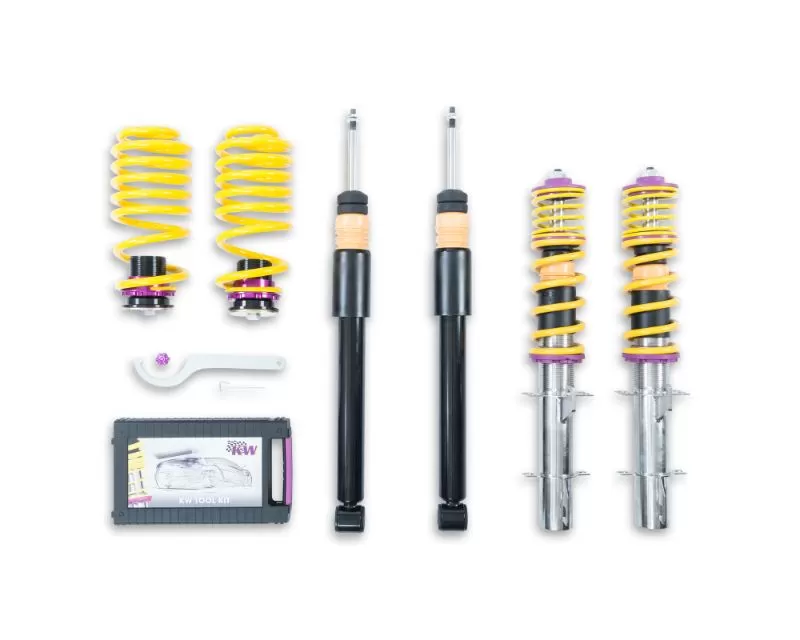 KW Suspension V2 Coilover Kit Audi TT TTC | TTR Coupe | Roadster FWD All Engines | Volkswagen New Beetle PC | VT | 9C All Excludes Convertible 1998-2010 - 15210005