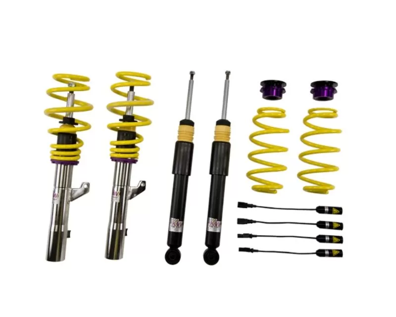 KW Suspension V1 Coilover Bundle Kit Audi A3 8P FWD All Engines with EDC | Volkswagen Golf VI R w/o DCC 2006-2013 - 10210092