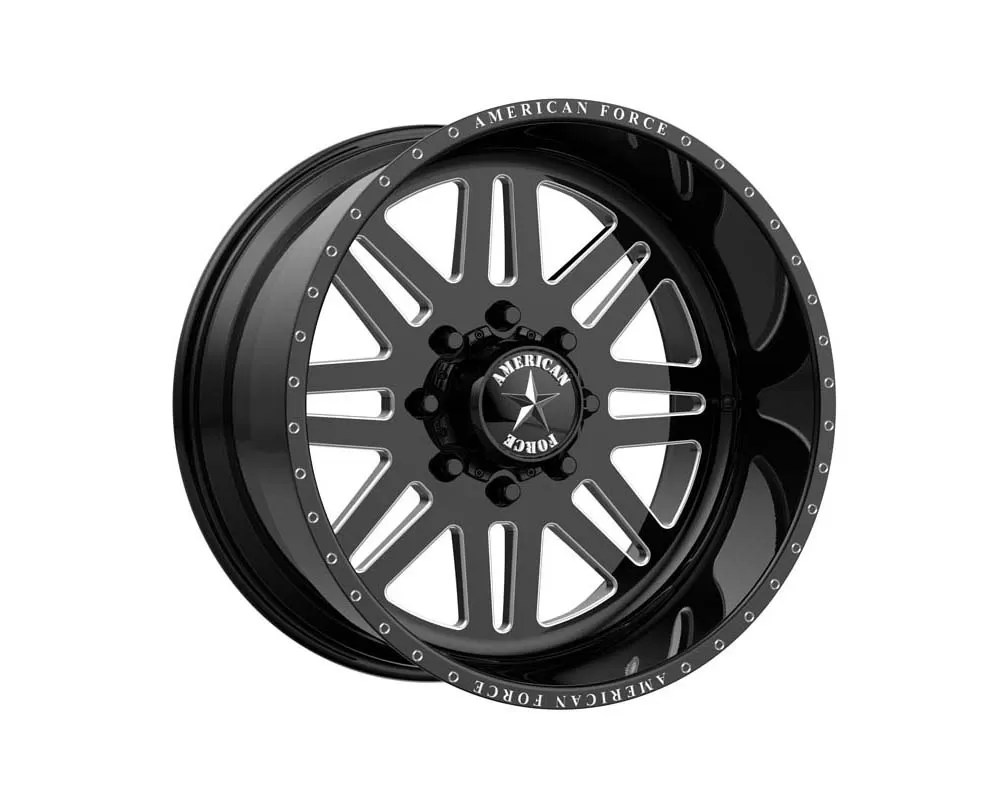 American Force AFW 09 Liberty SS Wheel 20x10 8x165.1 -25mm Gloss Black Machined - AFTD09D22-2-20