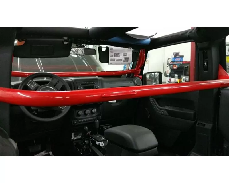 Rockhard 4x4 Unpainted Front Seat Harness Bar Jeep Wrangler JK 4-Door 2007-2018 - RH-1030-SFH4