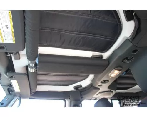 Rockhard 4x4 Black Overhead T-Section Padding Kit Jeep Wrangler JK 2/4-Door 2007-2018 - RH-1030-TP
