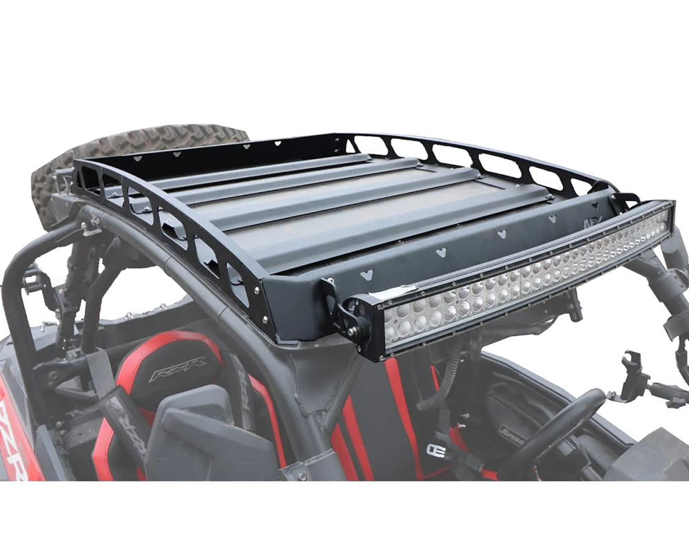 AFX Motorsports Black Roof Rack Polaris RZR XP 1000 Turbo S 2 Seater - CAN012-B-LED