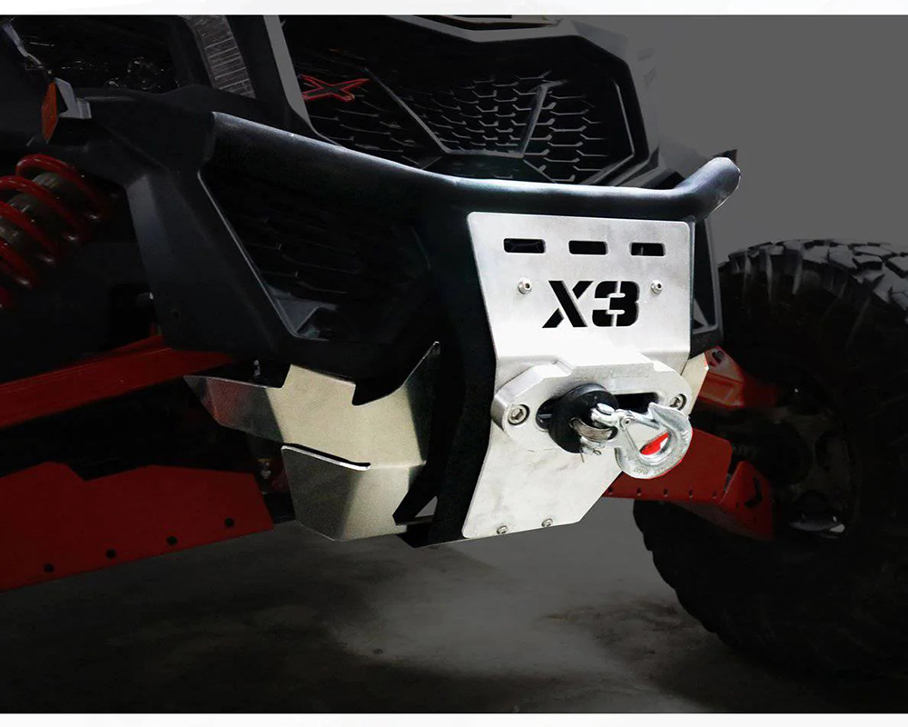 AFX Motorsports Black Front Bumper w/ Winch mount Can-Am Maverick X3 | X3 MAX - DEF038-B