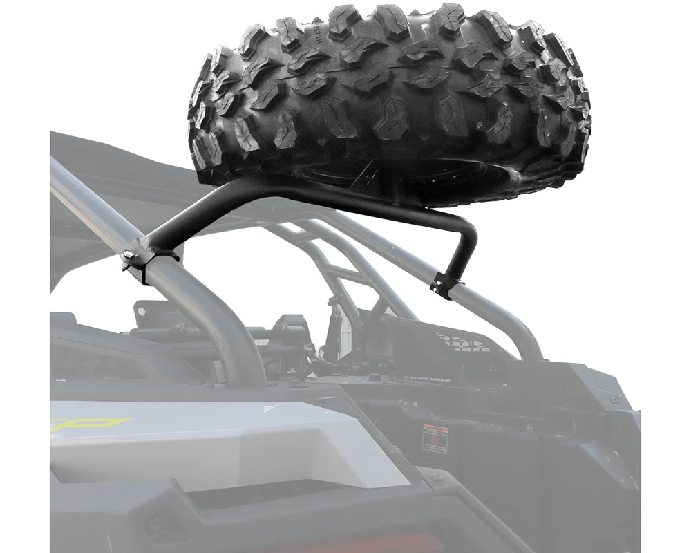 AFX Motorsports Black Spare Tire Carrier Polaris RZR Turbo R 2021-2022 - POR035