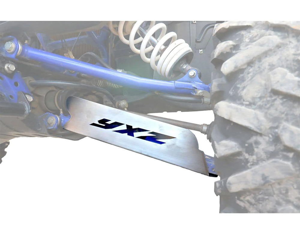 AFX Motorsports 3/16" Brushed Aluminum A-Arm Guards Yamaha YXZ 1000 2016-2022 - SKI132-B-316-AL