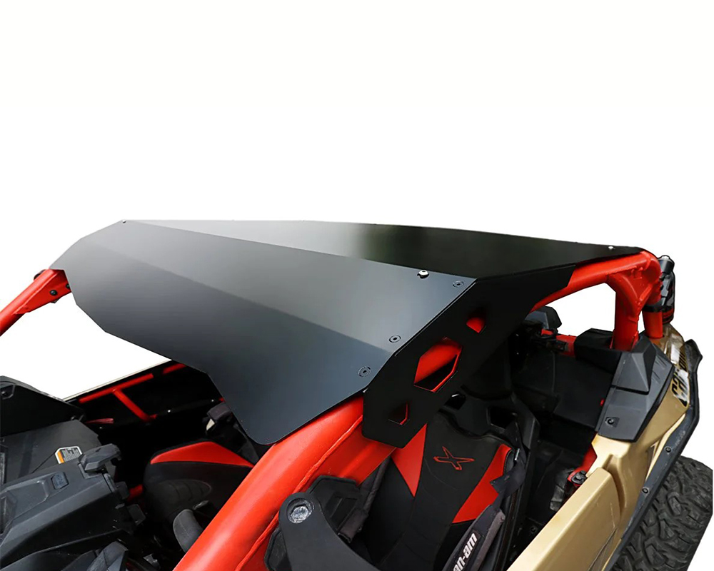 AFX Motorsports Black Aluminum Lowered Roof Can-Am Maverick X3 2 Seater - TEC028-L-B