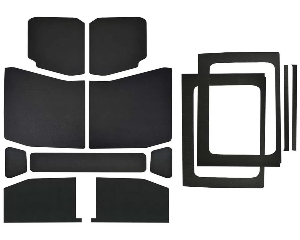 Design Engineering DEI Black Leather Look Head Liner Kit Jeep Wrangler JL 4-Door - 50182