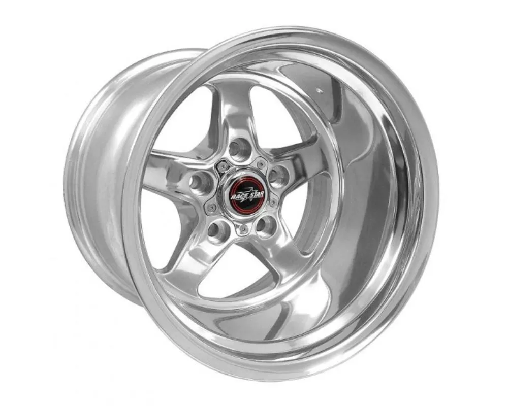 Race Star Wheels 92 Drag Star Wheel 15x12 5x4.5 -64mm Polished Silver - 92-512147DP