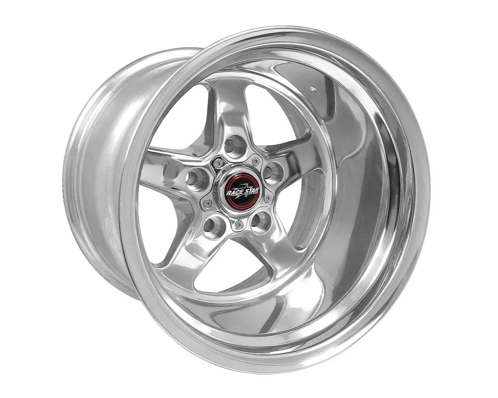 Race Star Wheels 92 Drag Star Wheel 15x12 5x4.75 -64mm Polished Silver - 92-512247DP