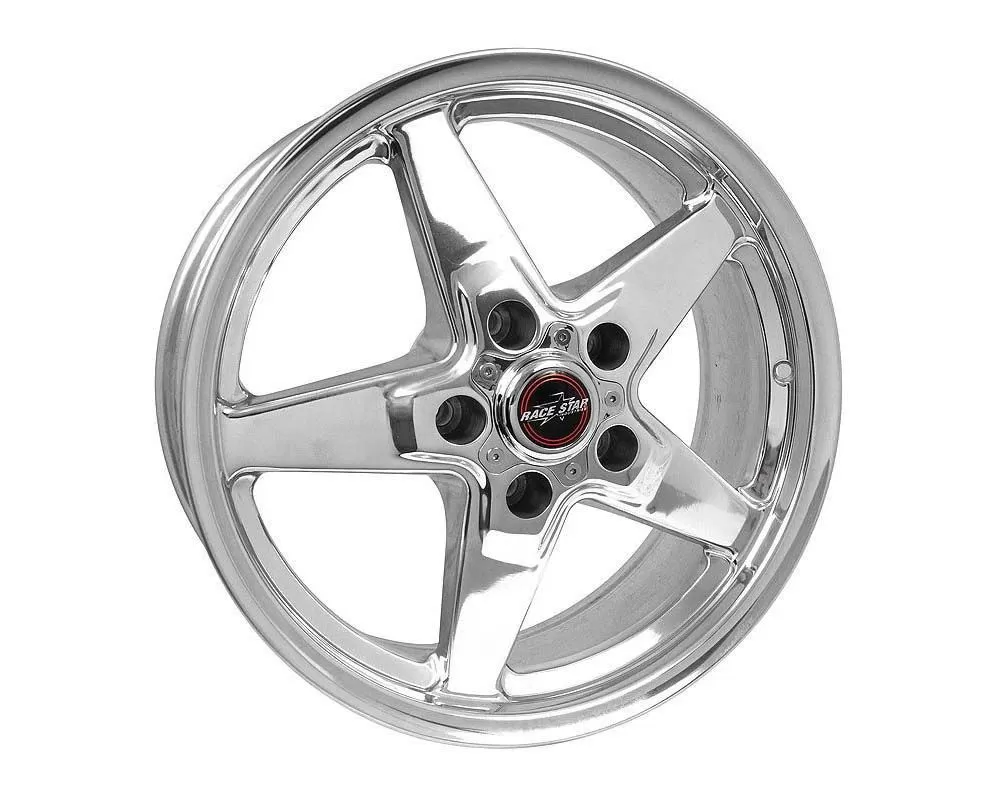 Race Star Wheels 92 Drag Star Wheel 17x8 5x4.75 9mm Polished Silver - 92-780248DP-9