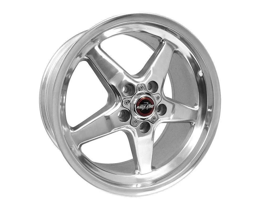 Race Star Wheels 92 Drag Star Wheel 17x9.5 5x4.75 43.5mm Polished Silver - 92-795253DP