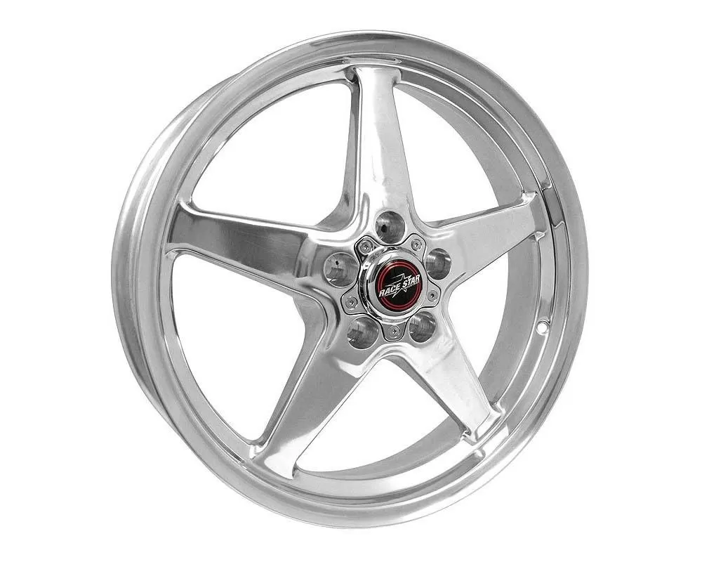 Race Star Wheels 92 Drag Star Wheel 18x5 5x4.5 25.4mm Polished Silver - 92-850145DP