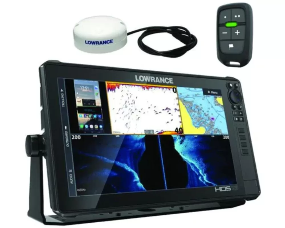 GG Lights Lowrance HDS-16 Live with External Antenna | Add LR-1 Remote | Video Input Adapter Cable - 41743373172894