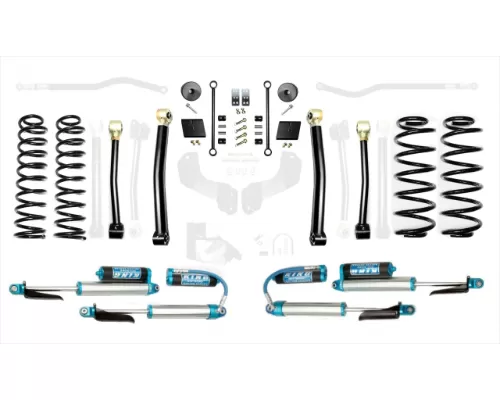 EVO Manufacturing 2.5 Inch Diesel Enforcer Lift Stage 3 with EVO SPEC King 2.5 Inch Shocks with Adjusters Jeep Wrangler 2018-2021 - EVO-3011S3DKA