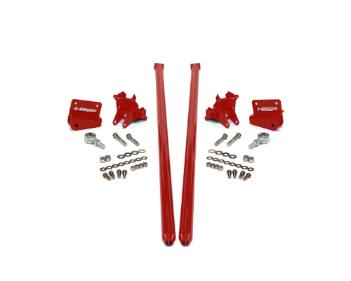 HSP Diesel 58 Inch Flag Red Bolt On Traction Bars 3.5 Inch Axle Diameter Chevrolet | GMC 2001-2010 - 035-1-HSP-BR