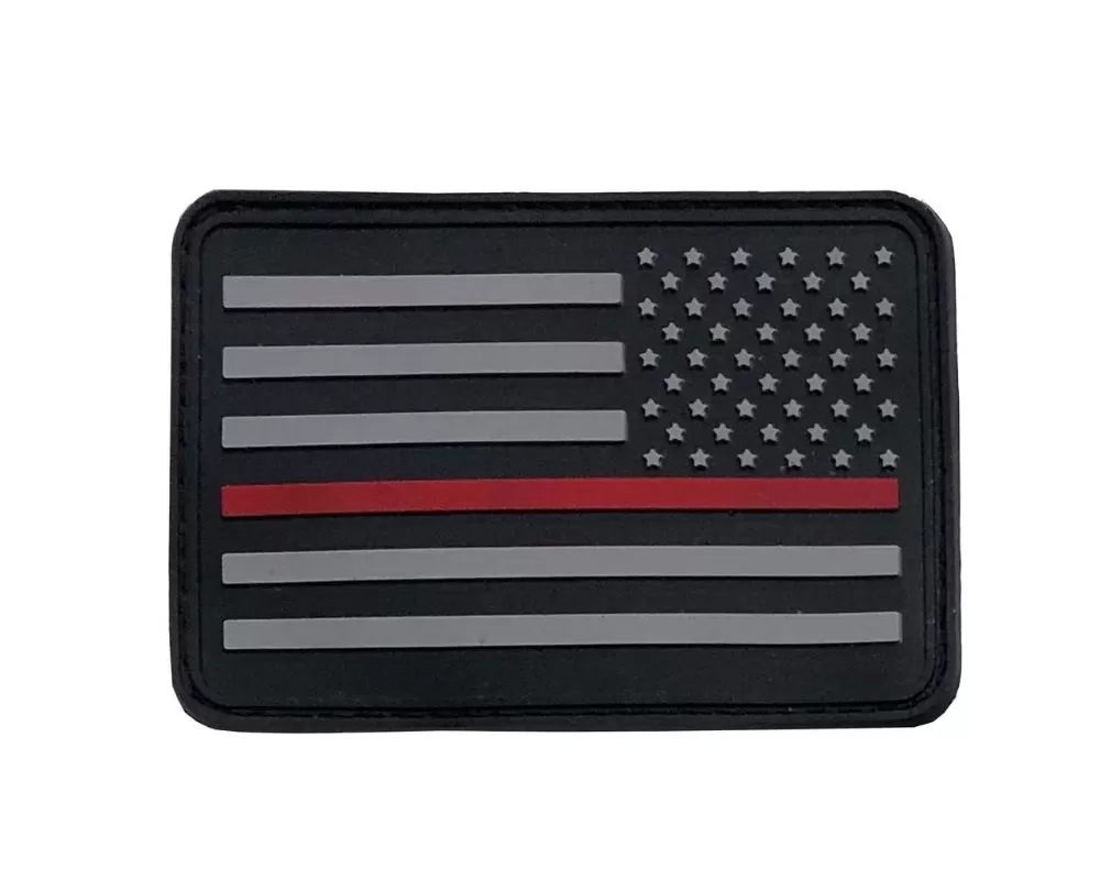 Bartact American Flag Patches, PVC Rubber, 2.0" x 3.0" with Velcro | Hook Backing Stars on Right - FLAGRP23RL