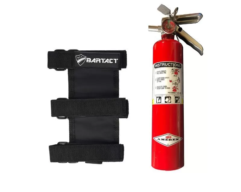 Bartact 2.5lb Amerex Fire Extinguisher Plus 3 Strap Universal Roll Bar Mount - RBFEFEH