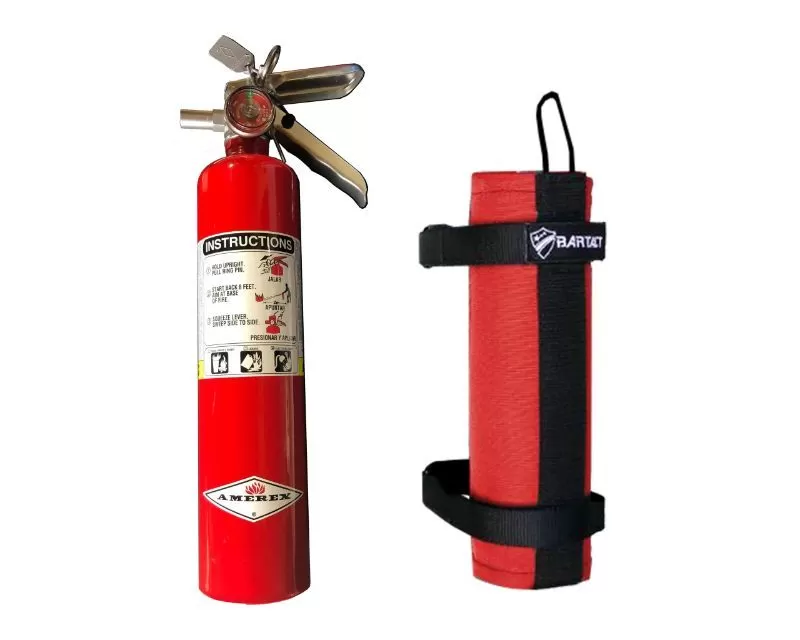 Bartact 2.5lb Amerex Fire Extinguisher Plus Roll Bar Holder Mount-Pals | Molle - RBFEFEH25