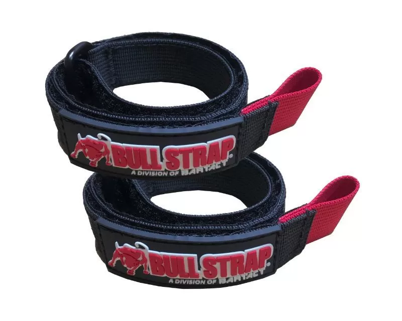 Bartact 1x20" Bull Strap Adjustable Bull Wrap Utility Strap w/ Hook | Loop | Pals | Molle Compatible Tie Pair - WSBW112-B
