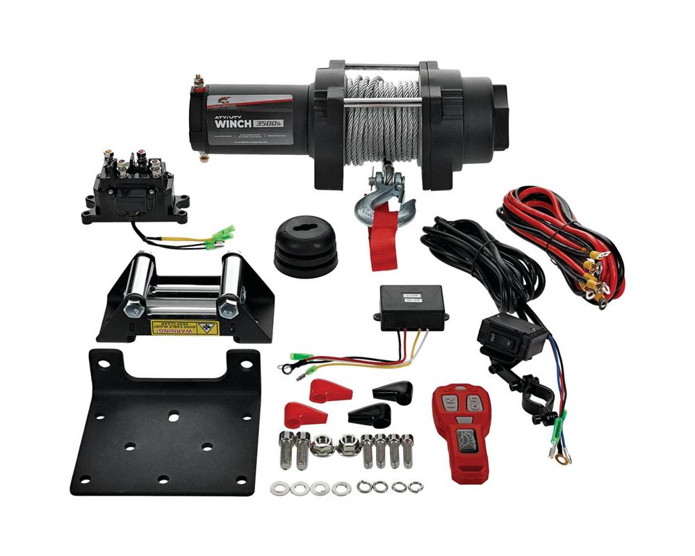 All Balls Racing 3500lb Winch w/ Cable - 431-01023