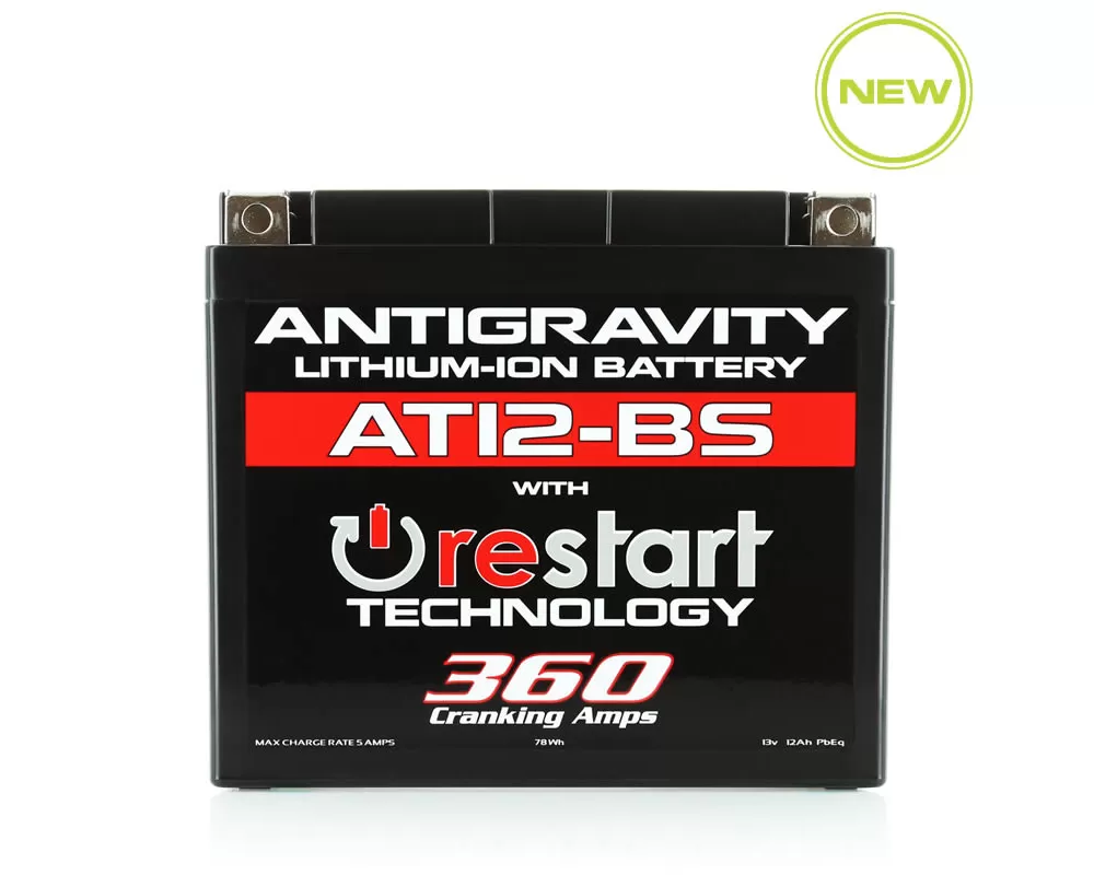 Antigravity 360 Cranking Amps AT12BS Lithium Battery w/Re-Start - AG-AT12BS-RS