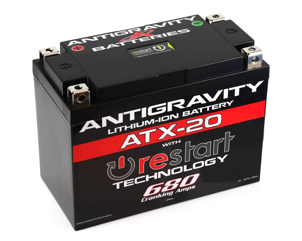 Antigravity 680 Cranking Amps ATX20 Lithium Battery - AG-ATX20-RS