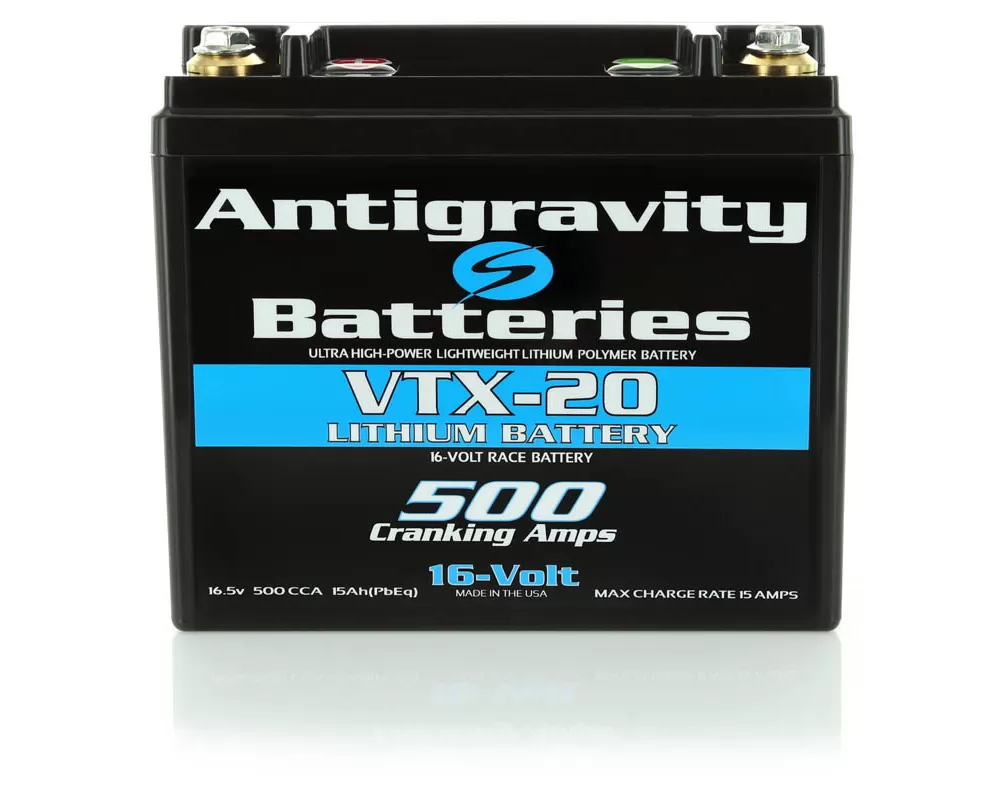 Antigravity 16V VTX-20 Left Side Negative Terminal Lithium Battery - AG-VTX-20-L