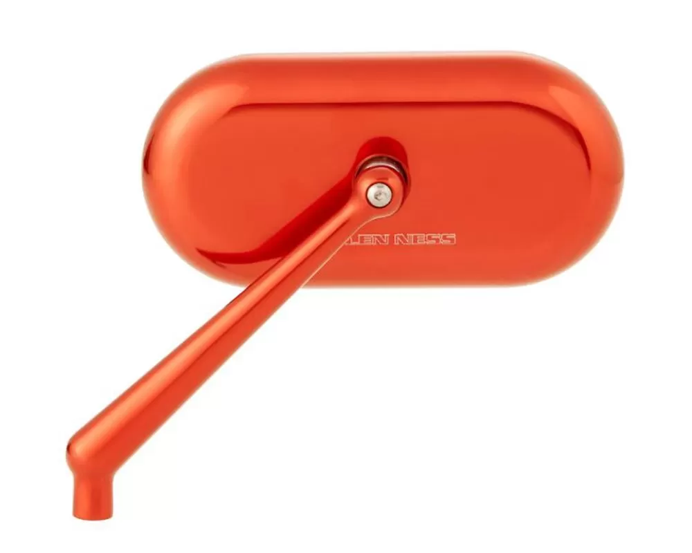 Arlen Ness Forged Oval Orange Right Side Mirror - 13-187
