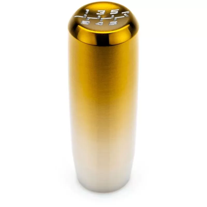 Raceseng Gold 6 Speed Reverse Right & Up With 9/16"-18 Adapter MonoTi Shift Knob - 0882SFG-08012-0811056