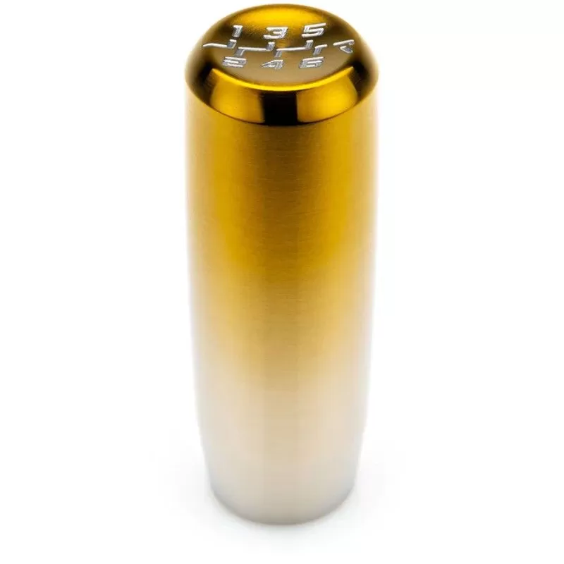 Raceseng Gold 6 Speed Reverse Right & Down With M12X1.25MM Adapter MonoTi Shift Knob - 0882SFG-08013-081102