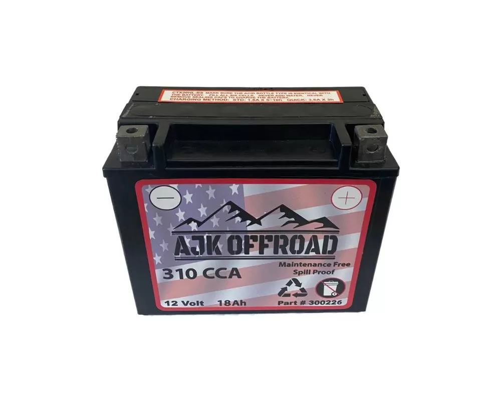 AJK Offroad 310 CCA Battery - 300226