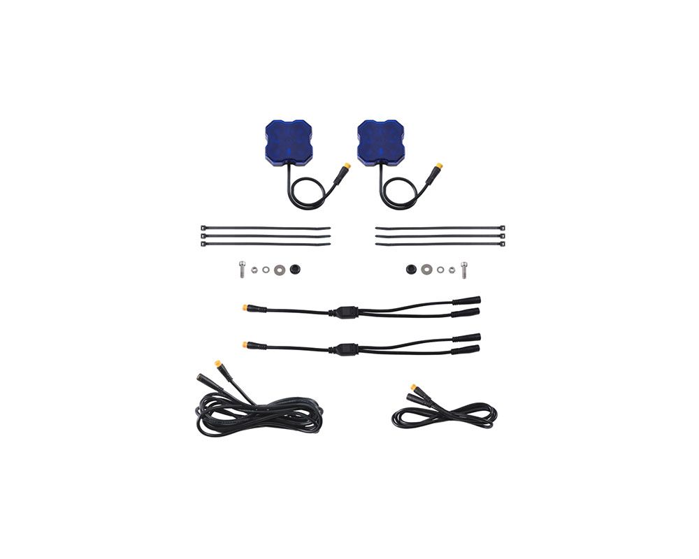 Diode Dynamics 2-Pack Stage Series Single-Color Blue LED Rock Light with M8 Connector - DD7460