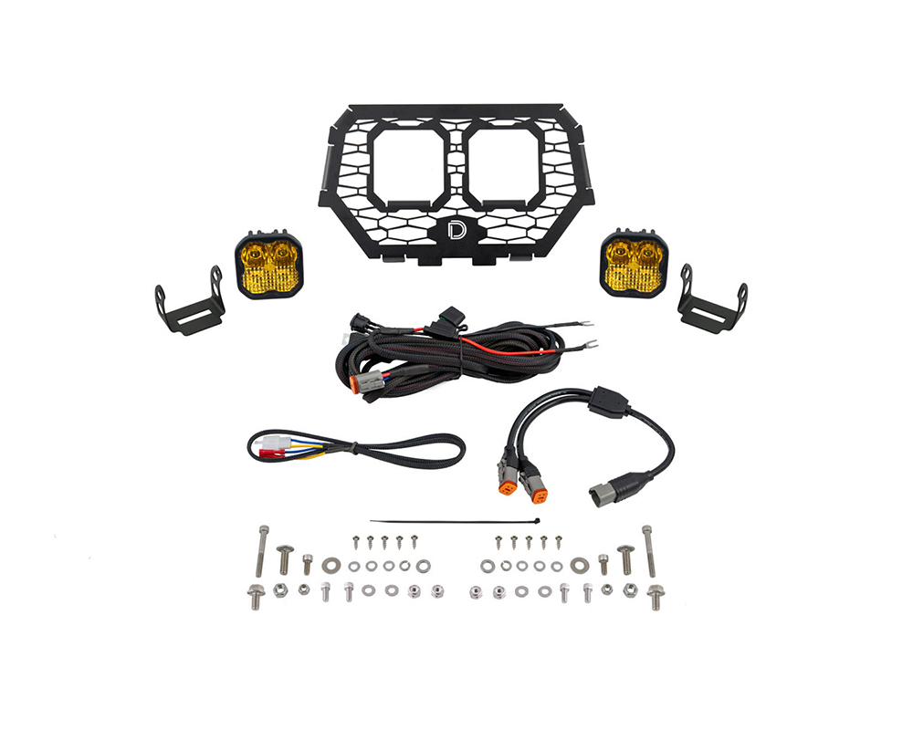 Diode Dynamics Stage Series Pro Yellow Combo LED Grille Kit Polaris RZR XP 1000 2014-2018 - DD7860