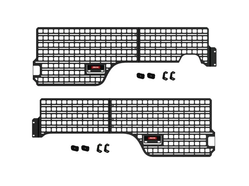 BuiltRight Industries 4 Pc Kit Bedside Rack System Ford Ranger 5ft Bed 2019+ - 102401
